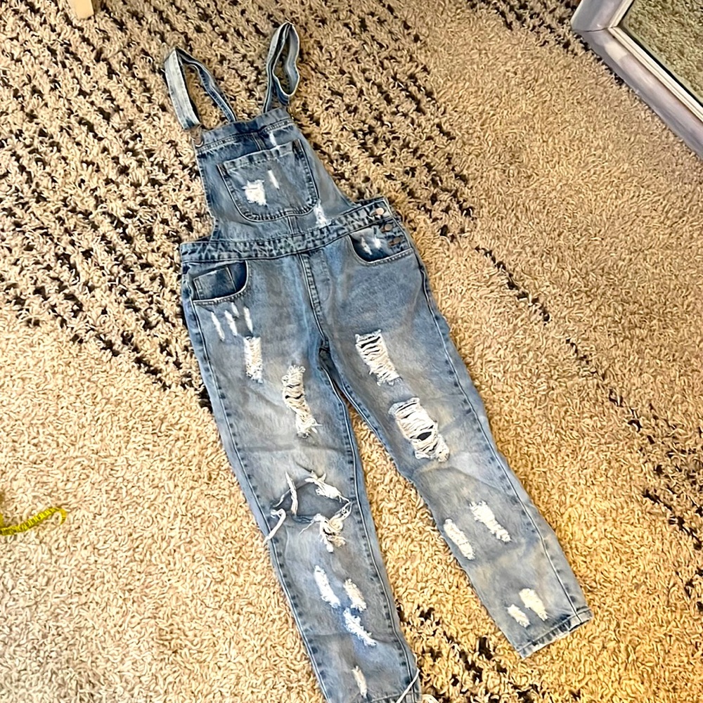 Forever 21 denim overalls